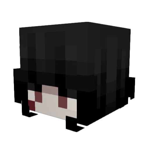 Eda666 Minecraft avatar head, 3D render