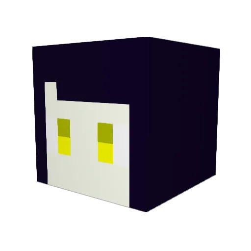EdaKID Minecraft avatar head, 3D render