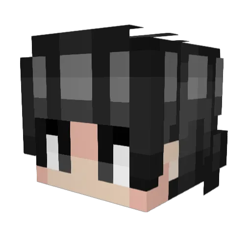 EdajJade Minecraft avatar head, 3D render