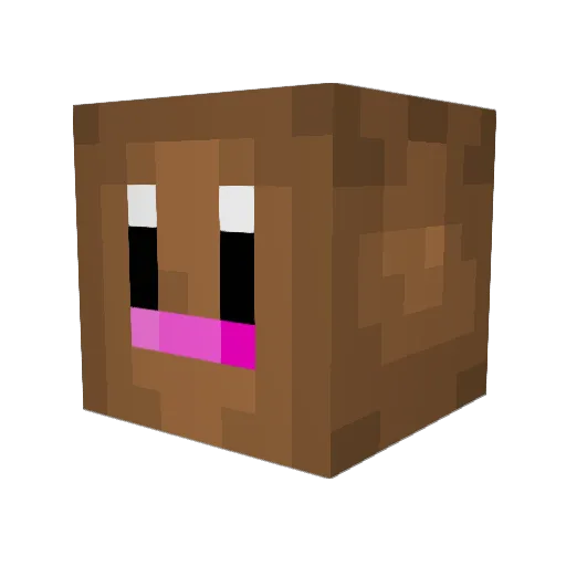 EdakAttack Minecraft avatar head, 3D render