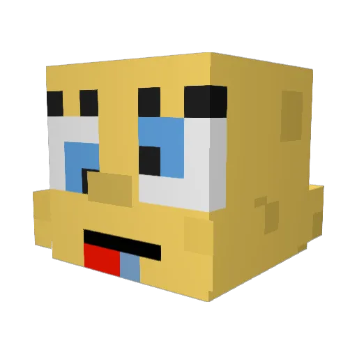 Edamura6486 Minecraft avatar head, 3D render