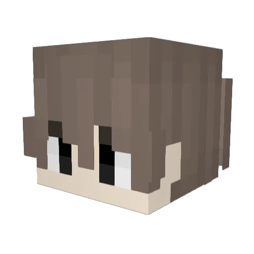 Edan Minecraft avatar head, 3D render