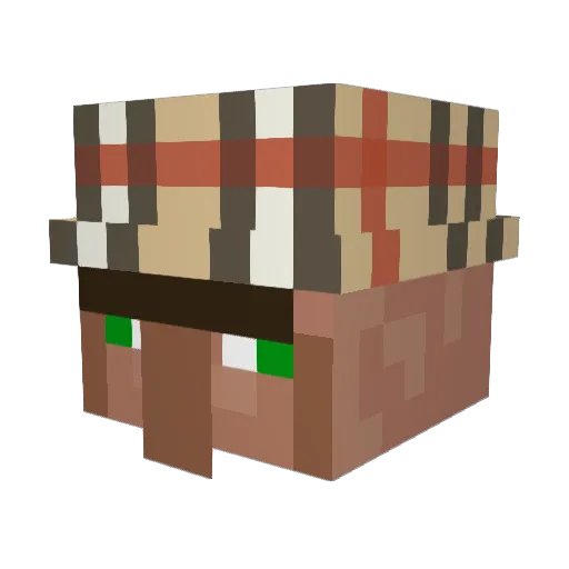 Edarg_ Minecraft avatar head, 3D render