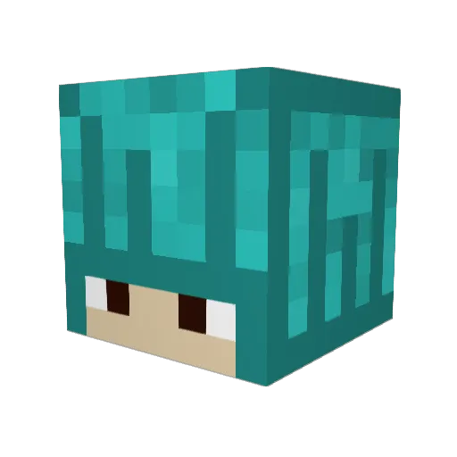 Edarotag8 Minecraft avatar head, 3D render