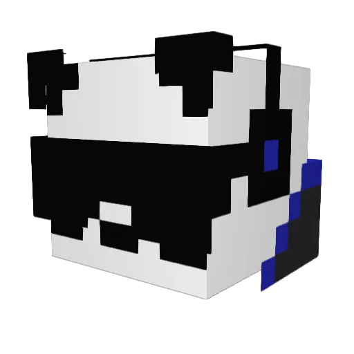 Edater123 Minecraft avatar head, 3D render