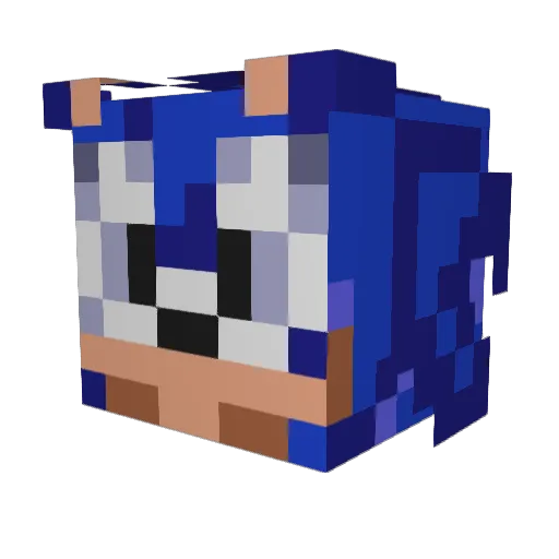 Edawglemons Minecraft avatar head, 3D render