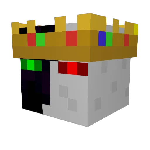 Edbooo Minecraft avatar head, 3D render