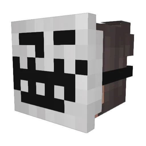Edboooo Minecraft avatar head, 3D render