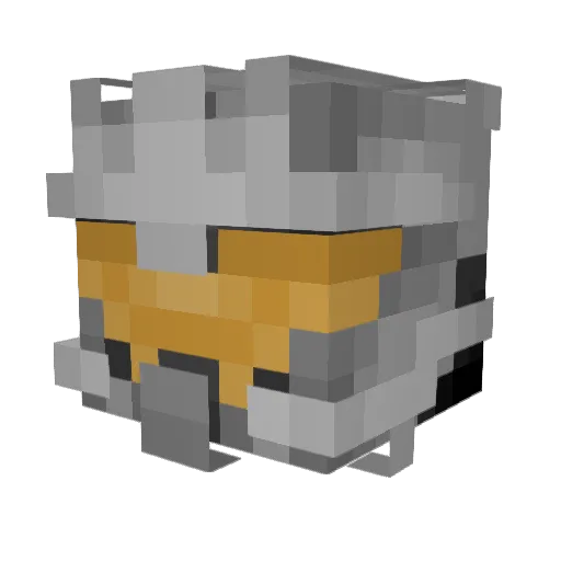 EdcGamer15 Minecraft avatar head, 3D render