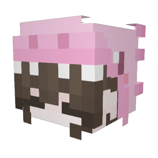 EddGR521 Minecraft avatar head, 3D render