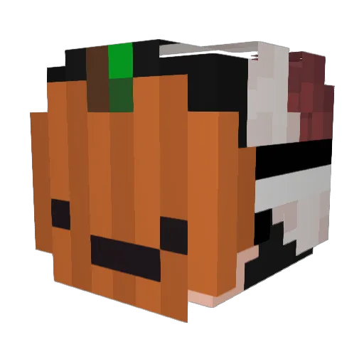 EddSSJ Minecraft avatar head, 3D render