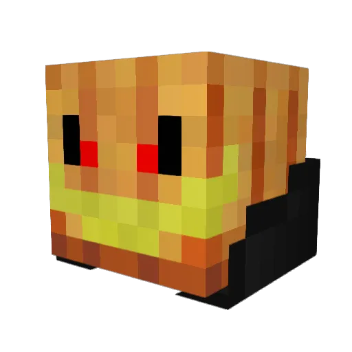 EddeIsCracked Minecraft avatar head, 3D render