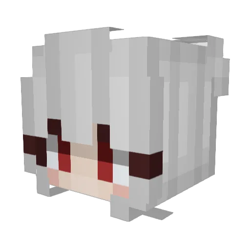 Eddeks Minecraft avatar head, 3D render