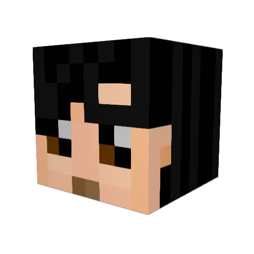 EddersTheBeast Minecraft avatar head, 3D render