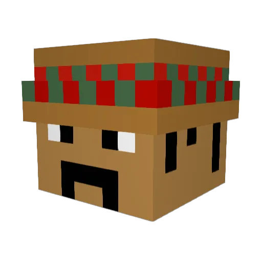 Eddie1ss Minecraft avatar head, 3D render