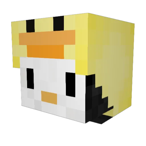 Eddie3526 Minecraft avatar head, 3D render