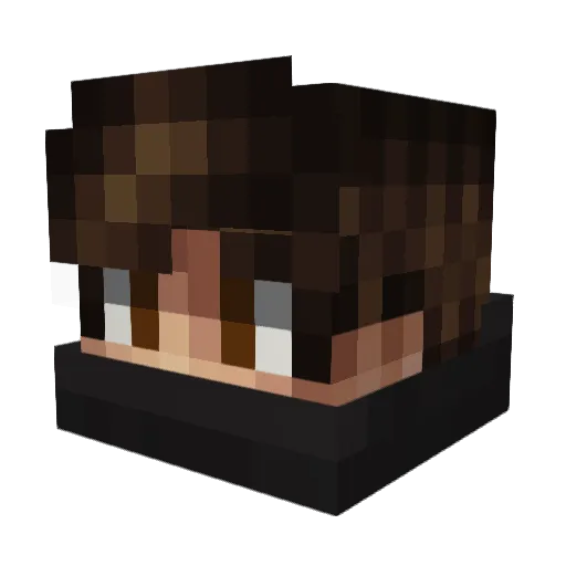 EddieKR Minecraft avatar head, 3D render