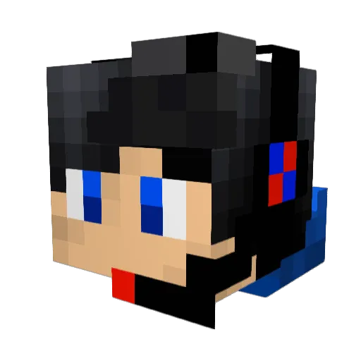 EddieSonic375 Minecraft avatar head, 3D render