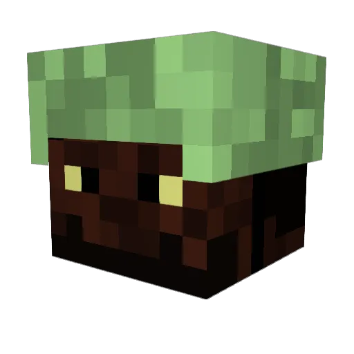 Eddiebueno Minecraft avatar head, 3D render