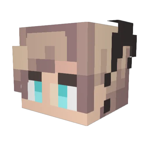 Eddieman_18 Minecraft avatar head, 3D render