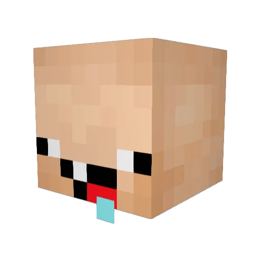 Eddiepvp Minecraft avatar head, 3D render