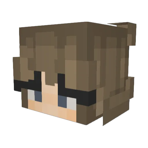 Eddoinks Minecraft avatar head, 3D render