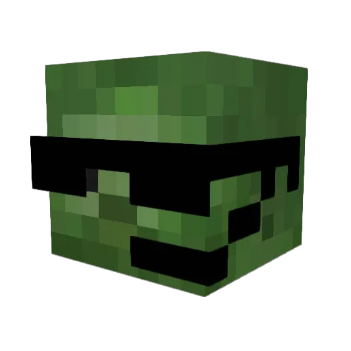Eddsworldboy Minecraft avatar head, 3D render