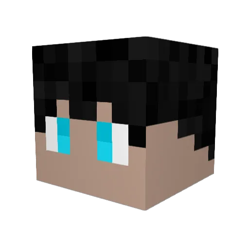 Eddtastic Minecraft avatar head, 3D render