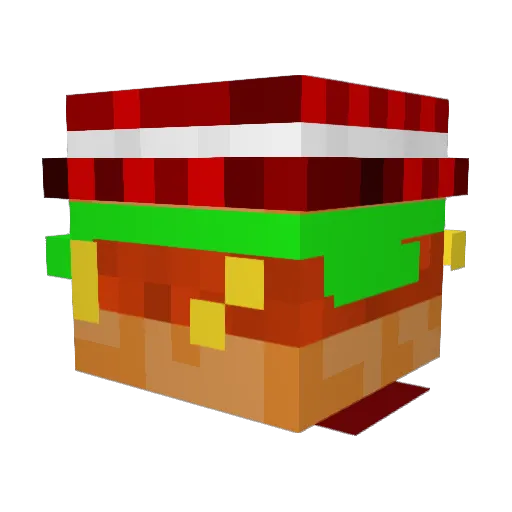 Eddventure Minecraft avatar head, 3D render