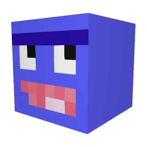 Eddy701 Minecraft avatar head, 3D render