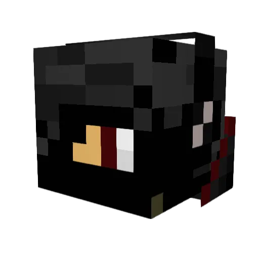 EddyDude Minecraft avatar head, 3D render