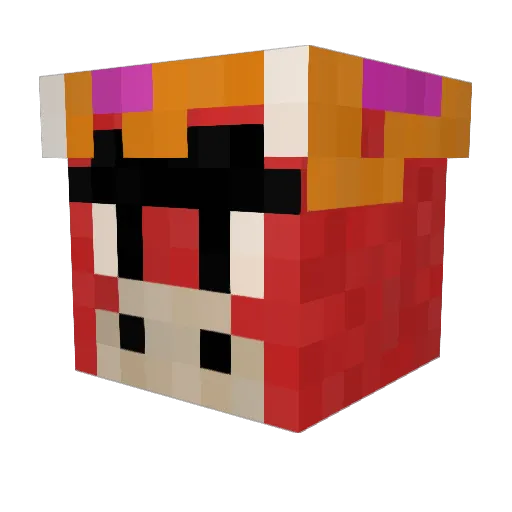 EddyMauro Minecraft avatar head, 3D render