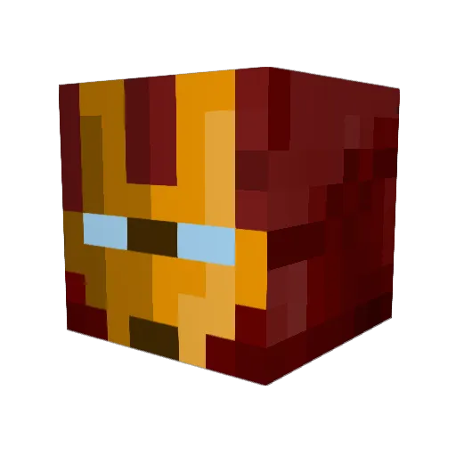 EddyRey50 Minecraft avatar head, 3D render
