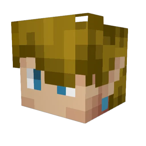 EddyStonem Minecraft avatar head, 3D render