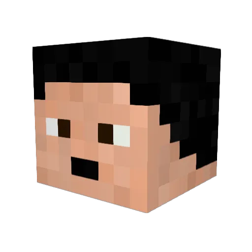 EddyTeach Minecraft avatar head, 3D render