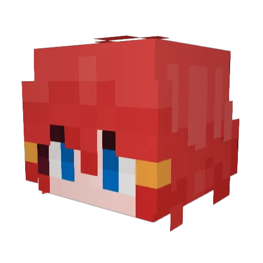 Eddy_EIEI Minecraft avatar head, 3D render