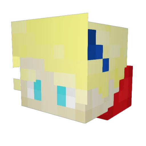 Eddy_peddy Minecraft avatar head, 3D render