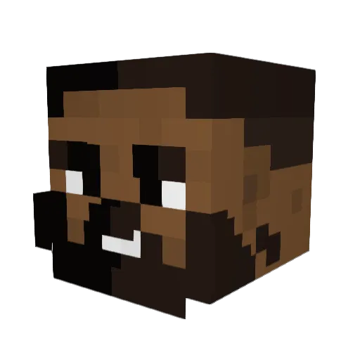 Eddyn09 Minecraft avatar head, 3D render