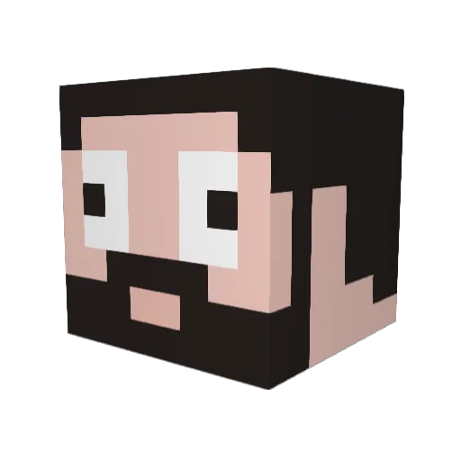 EdeDidi7 Minecraft avatar head, 3D render