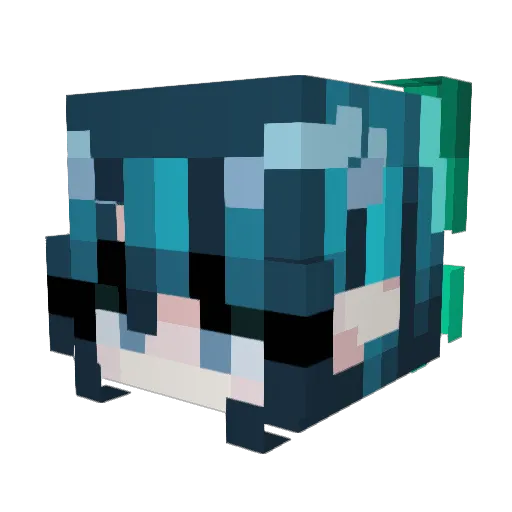 Edecachu151 Minecraft avatar head, 3D render