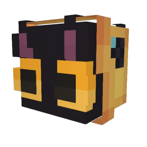 Edeex Minecraft avatar head, 3D render