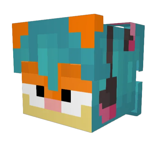 Edel89 Minecraft avatar head, 3D render