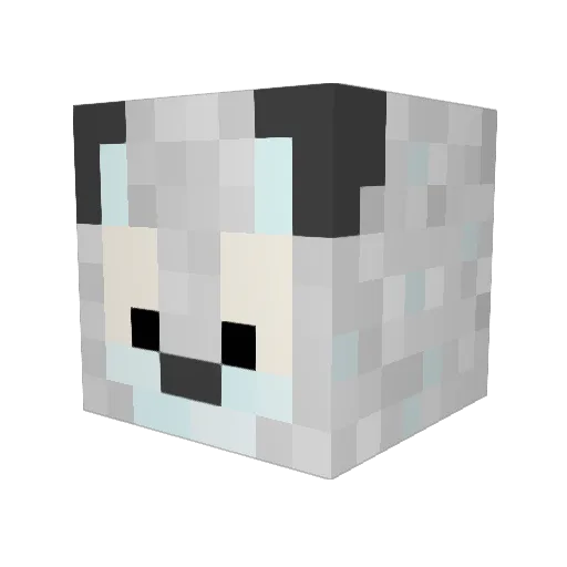 Edelia1 Minecraft avatar head, 3D render