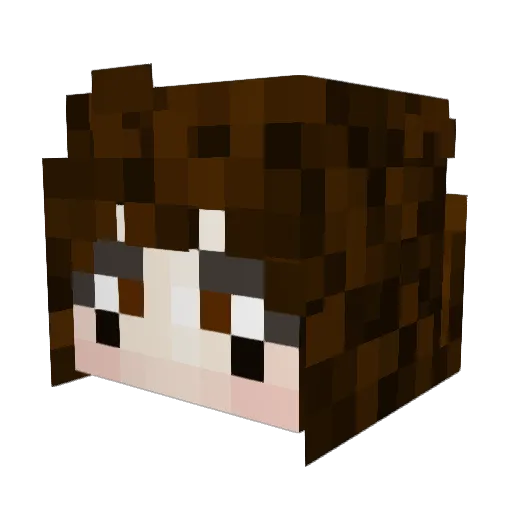 Edelweissss Minecraft avatar head, 3D render
