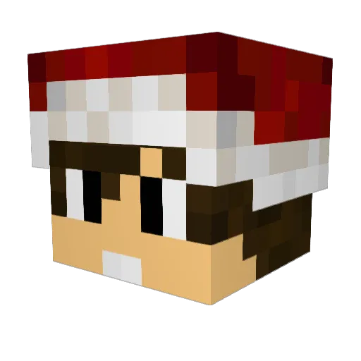 Edem074 Minecraft avatar head, 3D render