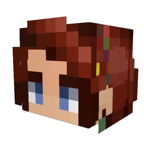 Eden2624 Minecraft avatar head, 3D render