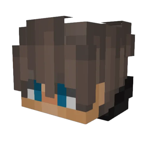 Eden64 Minecraft avatar head, 3D render