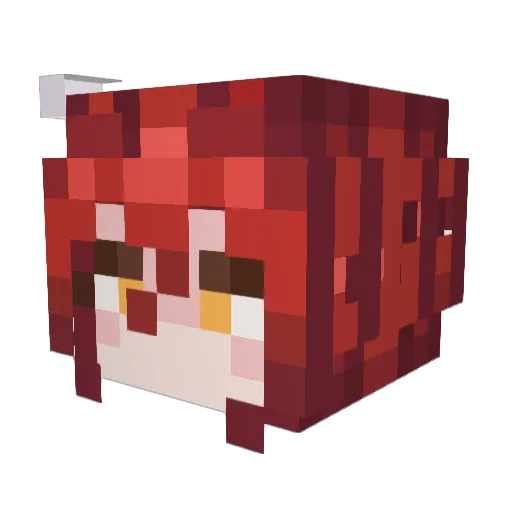 EdenGarde Minecraft avatar head, 3D render