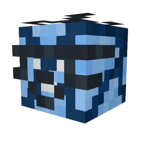 EdenKnight Minecraft avatar head, 3D render