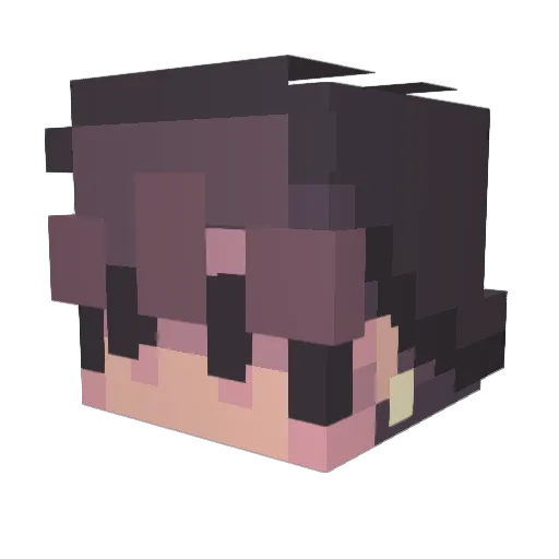 EdenMC Minecraft avatar head, 3D render